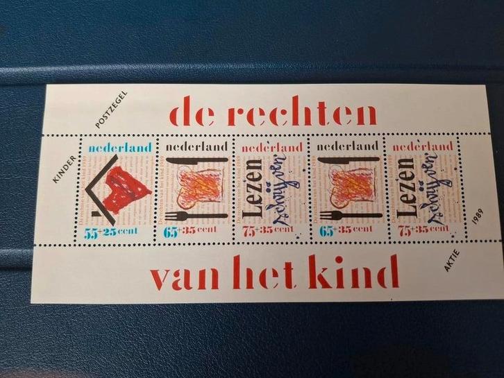 Nederlandse Postzegels Kinderrechten 1989, Postzegels en Munten, Postzegels | Nederland, Postfris, Na 1940, Ophalen of Verzenden