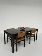 Vintage eetkamerset pastoe, Zwart, Vintage, Zo goed als nieuw, Vier