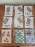 9 pakketjes met oorbellen, Ophalen of Verzenden, Zo goed als nieuw, Overige materialen