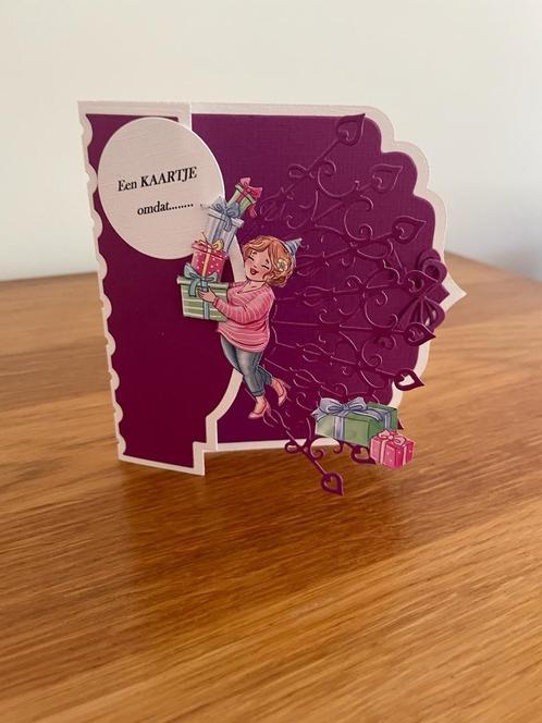 Kaartje Bubble girls (7), Hobby en Vrije tijd, Kaarten | Zelfgemaakt, Nieuw, Overige thema's, Ophalen of Verzenden