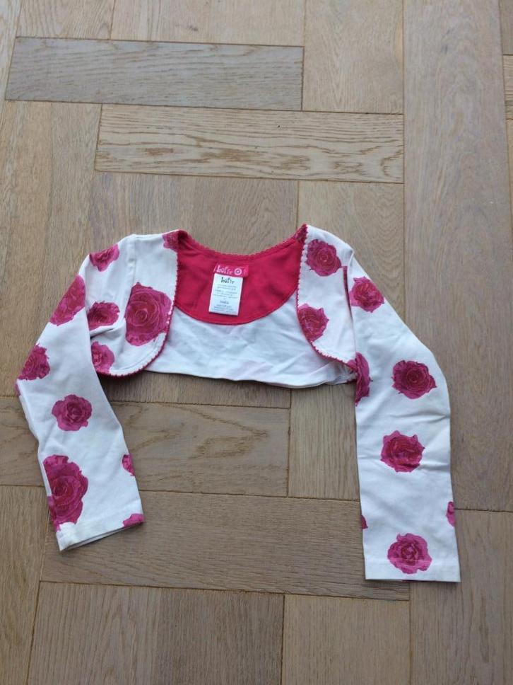 Schattige bolero met rozen van Lofff maat 104, Kinderen en Baby's, Kinderkleding | Maat 104, Gebruikt, Meisje, Trui of Vest, Ophalen of Verzenden