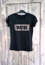 Dames Shirt maat XS, Zwart, Ophalen of Verzenden, Zo goed als nieuw, Korte mouw