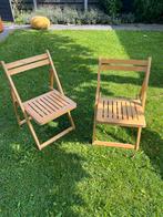 Plywood klapstoelen, sterk met mooie details, Ophalen, Gebruikt, Twee, Overige kleuren