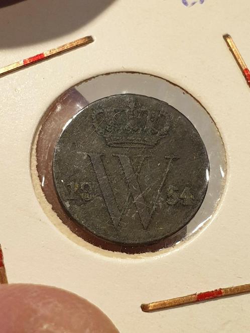 Halve cent 1854 (03), Postzegels en Munten, Munten | Nederland, Overige waardes, Koningin Wilhelmina, Ophalen of Verzenden