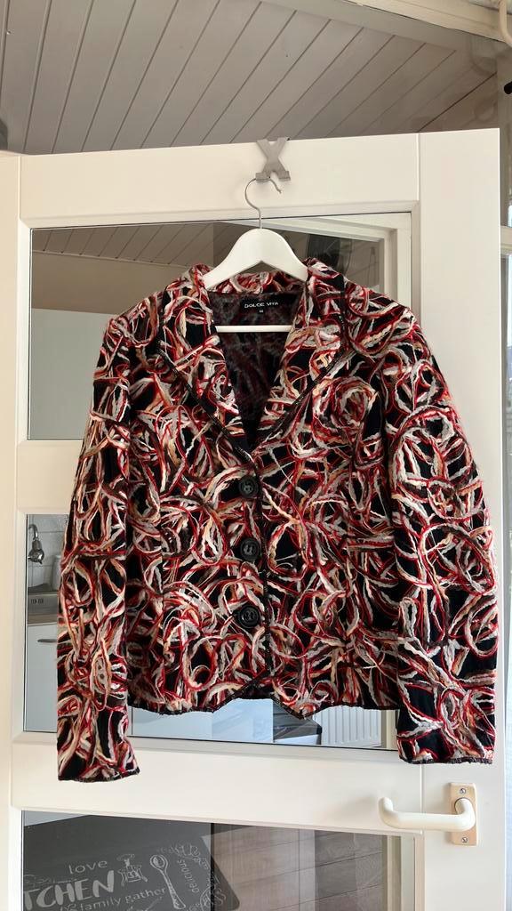 Dolce Vita exclusieve blazer met gekleurde  woldraden mt 44, Kleding | Dames, Jasjes, Kostuums en Pakken, Zo goed als nieuw, Maat 42/44 (L)