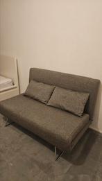 SLAAPBANK incl. kussens 130x200, Huis en Inrichting, Ophalen, Tweepersoons, Grijs, 140 cm