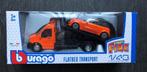 Burago VW transporter met Mini(Nieuw), Hobby en Vrije tijd, Modelauto's | 1:43, Ophalen of Verzenden, Zo goed als nieuw, Auto