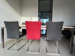 Bert Plantagie Eetkamerstoelen (6 stuks) en tafel, Huis en Inrichting, Ophalen, Zo goed als nieuw, Modern, 4 tot 6 stoelen