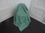 Retro vintage pastelgroen/mintgroen wollen deken/woondeken, Ophalen, Gebruikt