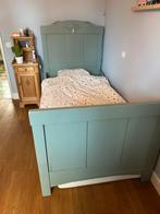 Brocante houten bed 100x200 Flexa Early Dew, Ophalen, Gebruikt, 100 cm of meer, Lattenbodem