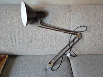 TEAB, Vintage Architectenlamp Bruin voor Onderdelen beschikbaar voor biedingen