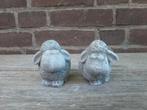 2 schapen betonnen beelden tuinbeelden beton beeldjes, Tuin en Terras, Tuinbeelden, Ophalen of Verzenden, Nieuw