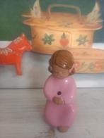 Zweeds beeldje van knielend Jie Gantofta bloemenmeisje roze, Ophalen of Verzenden, Gebruikt, Beeld(je)