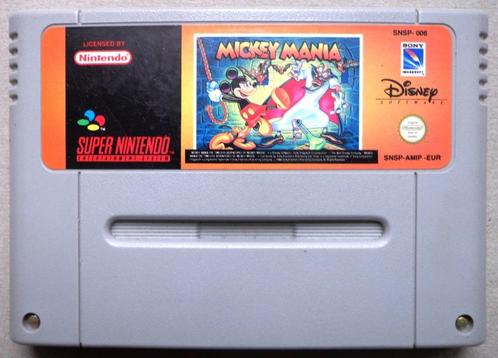Disney's Mickey Mania voor de Europese Super Nintendo, Spelcomputers en Games, Games | Nintendo Super NES, Gebruikt, Ophalen of Verzenden