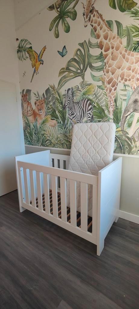 Bopita Ledikant Wit met matras 120x60, Kinderen en Baby's, Kinderkamer | Complete kinderkamers, Gebruikt, Jongetje of Meisje, Ophalen