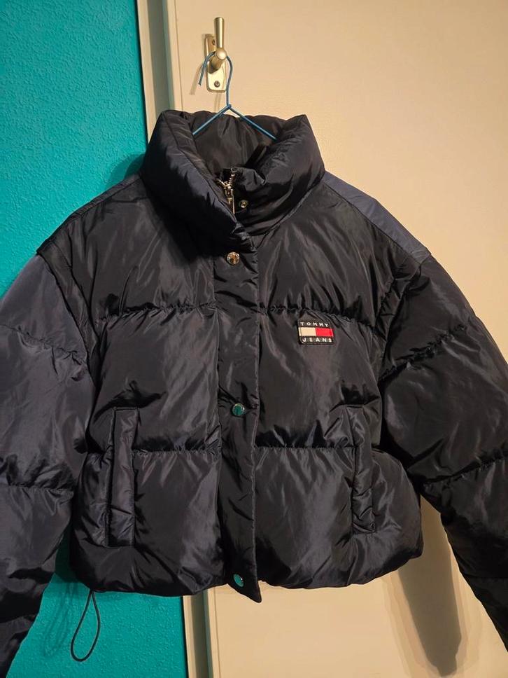 Tommy Hilfiger Donsjas, Kleding | Dames, Jassen | Zomer, Nieuw, Maat 36 (S), Blauw, Ophalen of Verzenden