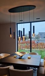 Hanglamp met bollen en staven, incl. lichtbronnen, Huis en Inrichting, Lampen | Hanglampen, Ophalen, Zo goed als nieuw, 75 cm of meer