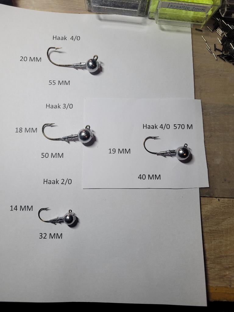 Te koop Jigkoppen met Eagle Claw haken, Watersport en Boten, Hengelsport | Roofvissen, Ophalen of Verzenden, Nieuw, Overige typen