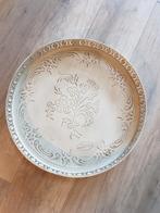 Mooi groot dienblad, Ophalen, Zo goed als nieuw, Rond, Metaal