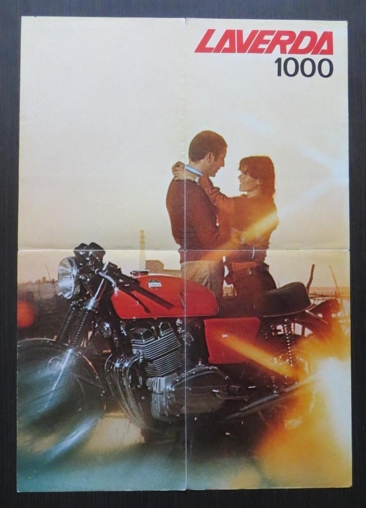 Poster/Folder Laverda 1000 3C - 1974, Motoren, Handleidingen en Instructieboekjes, Overige merken, Verzenden