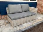 Tuinbank met kussens - Wicker, Zo goed als nieuw, Loungeset, Wicker, Bank
