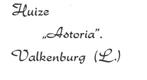 940951	Valkenburg	Hotel	Astoria	1954	niet gelopen	Zie ook De, Verzamelen, Ongelopen, Ophalen of Verzenden, Limburg