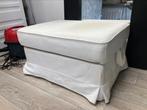Witte poef, Ophalen, 50 tot 75 cm, Zo goed als nieuw, 75 tot 100 cm