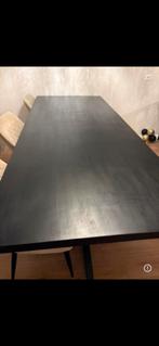 Zwarte eettafel 240x100 cm, Ophalen, Gebruikt, 100 tot 150 cm, 200 cm of meer