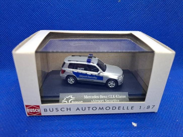 Busch Mercedes GLK Klasse Airport Security, Hobby en Vrije tijd, Modelauto's | 1:87, Nieuw, Auto, Overige merken, Ophalen of Verzenden