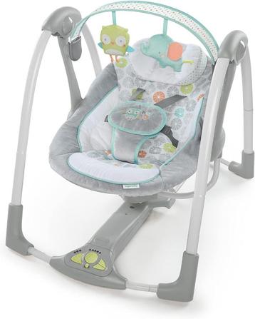 Ingenuity Hugs & Hoots Folding and Portable Baby Swing beschikbaar voor biedingen