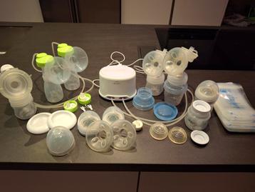 Philips avent dubbele elektrische kolf inclusief handkolf beschikbaar voor biedingen