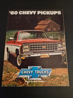 Brochure Chevrolet Pickups 1980 USA, Ophalen of Verzenden, Zo goed als nieuw, Chevrolet