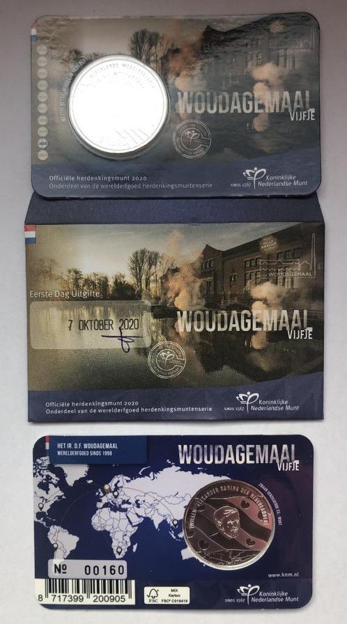 2020 COINCARD 5 EURO WOUDAGEMAAL VIJFJE *EDU*, Postzegels en Munten, Munten | Nederland, Losse munt, Euro's, Zilver, Ophalen of Verzenden