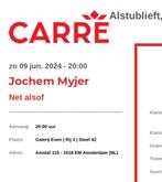Jochem Myjer 9 juni 2024 in Carré, Tickets en Kaartjes, Juni, Twee personen