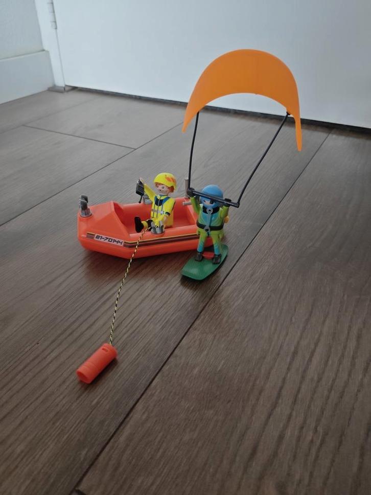 Playmobil Kitesurf redding met boot (70144), Kinderen en Baby's, Speelgoed | Playmobil, Zo goed als nieuw, Complete set, Ophalen of Verzenden