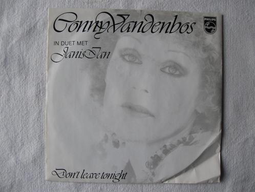 Conny Vandenbos in duet met Janis Ian - Don't Leave Tonight, Cd's en Dvd's, Vinyl Singles, Zo goed als nieuw, Single, Nederlandstalig