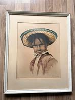Litho: Roger Hebbelinck Mexicaanse jongen, Ophalen