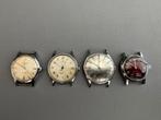 4 werkende horloges., Sieraden, Tassen en Uiterlijk, Horloges | Heren, Overige merken, Gebruikt, Staal, Polshorloge
