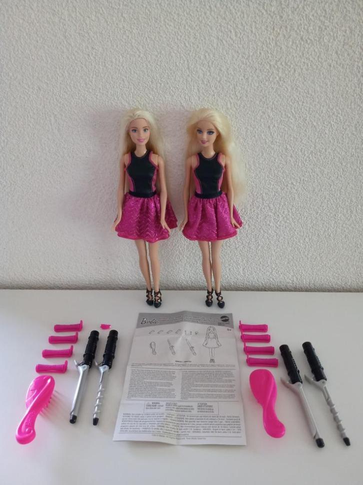 2 Barbie Poppen Endless Curls BMC01, Verzamelen, Poppen, Gebruikt, Pop, Ophalen of Verzenden
