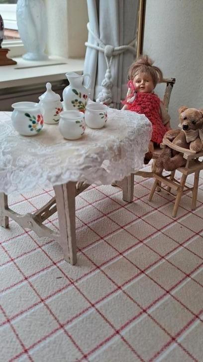 Miniatuur Franse poppenhuis drinksetje opaline glas antiek, Antiek en Kunst, Antiek | Speelgoed, Verzenden