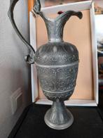 Tinnen vaas bewerkt, Ophalen of Verzenden