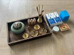 Chakra incense set with real brass and oud incense, Ophalen of Verzenden, Zo goed als nieuw