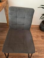 Vijf eetkamer stoelen grijs stof, Huis en Inrichting, Stoelen, Ophalen, Gebruikt, Vijf, Zes of meer stoelen, Stof
