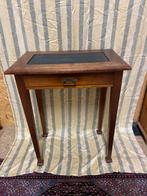 Antiek bijzettafel met uitneembaar blad, Huis en Inrichting, Ophalen, Zo goed als nieuw, Rechthoekig, Minder dan 55 cm