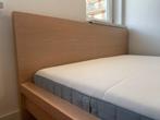 Ikea Malm Bed + Nachtkastje + Matras- ophalen in Haarlem, Ophalen, Bruin, Tweepersoons, 140 cm