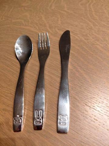 FONTIGNAC - KINDER BESTEKSET - EDELSTAAL 18/10 -  3 DELIG beschikbaar voor biedingen