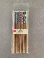 Japanse Bamboe Eetstokjes - 4 Paar Nieuw, Huis en Inrichting, Ophalen of Verzenden, Nieuw, Hout, Los bestek