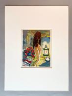 Houtgravure Kees Van Dongen 1955  met passepartout, Antiek en Kunst, Ophalen of Verzenden