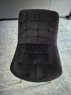 4 zwarte eetkamerstoelen, Ophalen of Verzenden, Zo goed als nieuw, Zwart, Stof