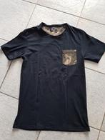 Zwart shirt, camouflage zakje, Zara, maat S, Nieuw, Maat 46 (S) of kleiner, Ophalen of Verzenden, Zwart